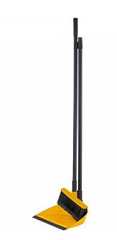 Комплект для подметания (щетка и совок на длин,ручке) Spin&Clean PRO желтый